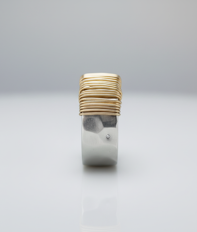 Amanda™ Vintage Gold Silver Ring