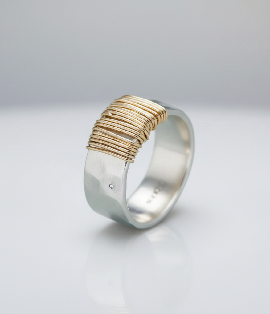 Amanda™ Vintage Gold Silver Ring