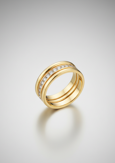 Aurora™ Double Band Gold Ring