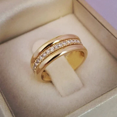 Aurora™ Double Band Gold Ring
