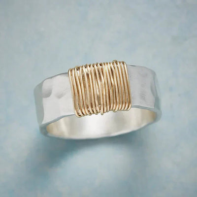 Amanda™ Vintage Gold Silver Ring